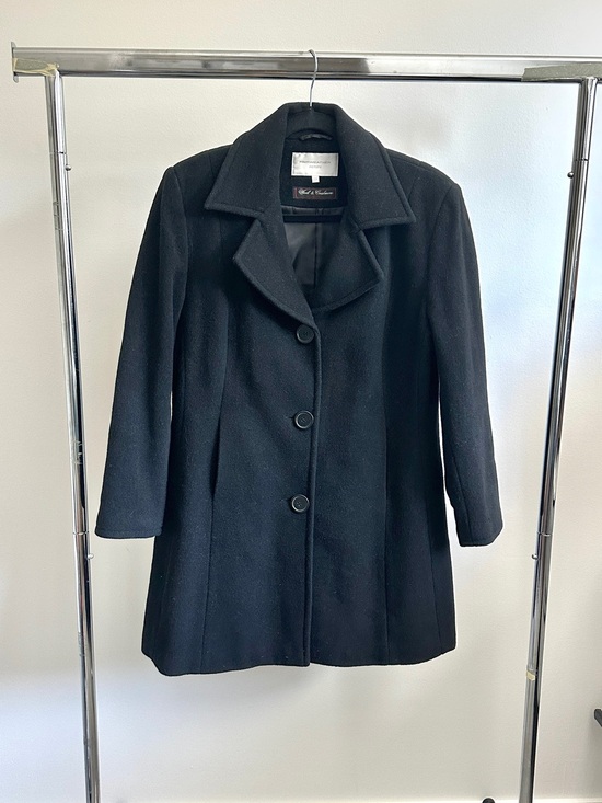 Fairweather Jackets & Blazers - Vintage Black Wool Pea Coat | Fairweather - Tailored Three-Button Jacket Sz 10P